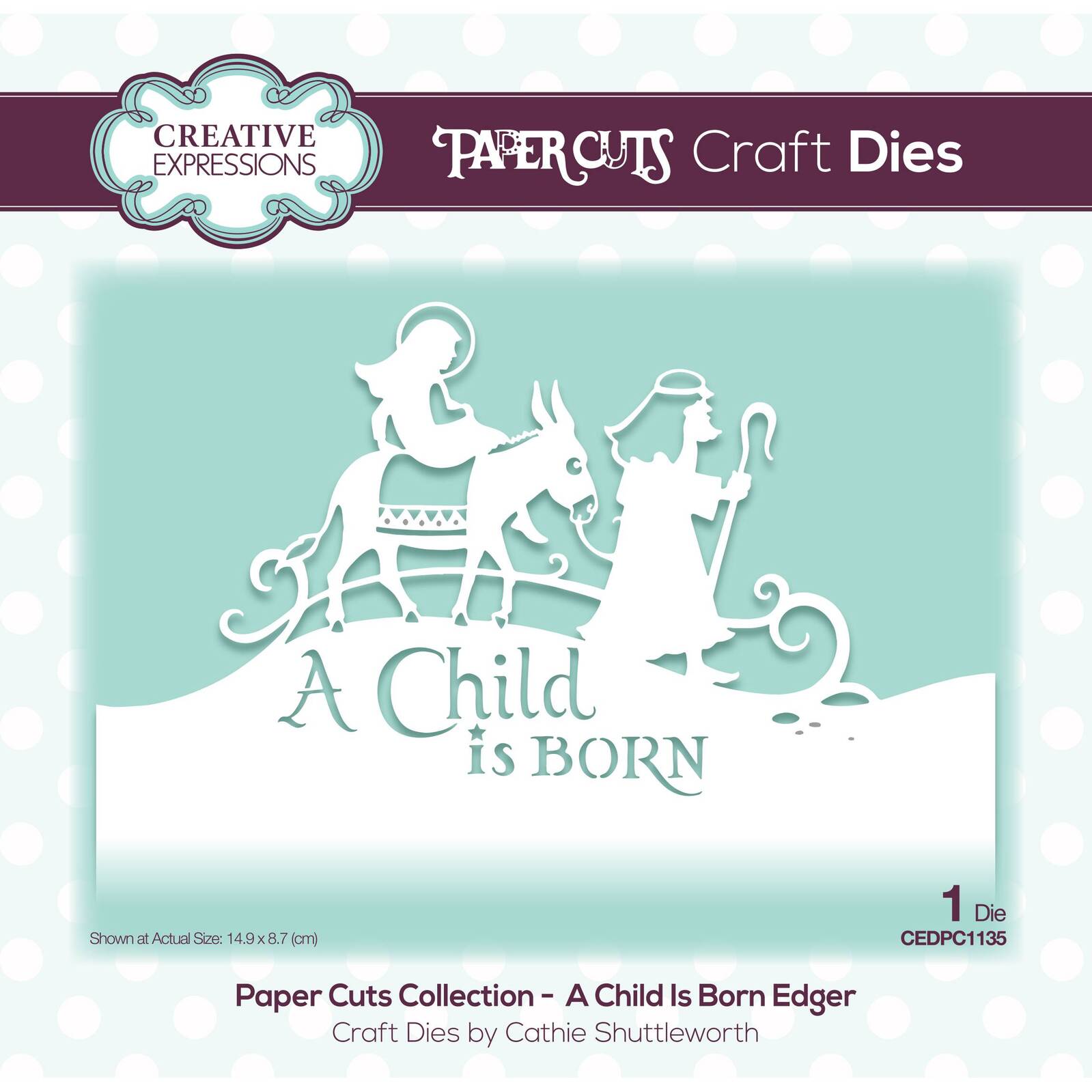 Paper Cuts A Child Is Born Edger Craft Die CEDPC1135