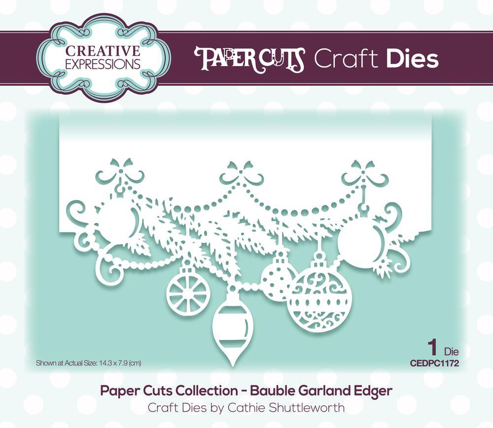 Paper Cuts Collection Die Bauble Garland Edger CEDPC1172