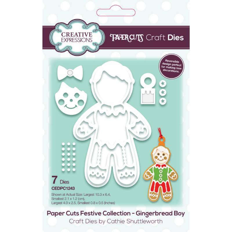 Creative Expressions Paper Cuts Festive Gingerbread Boy Craft Die CEDPC1243