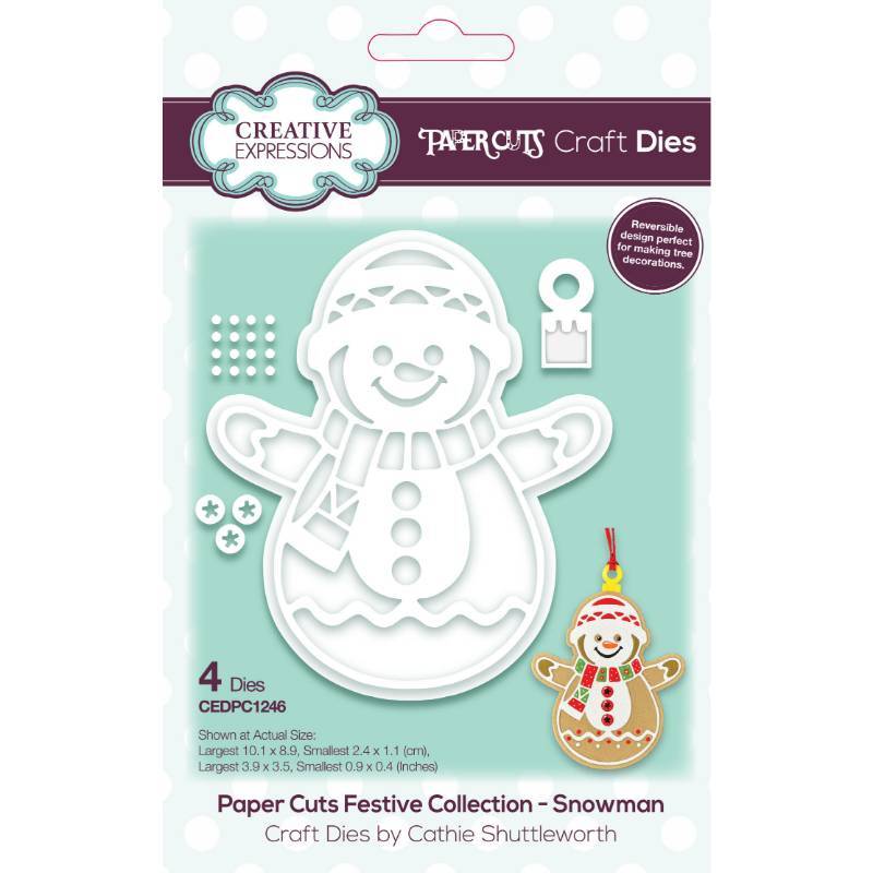 Creative Expressions Paper Cuts Festive Snowman Craft Die CEDPC1246