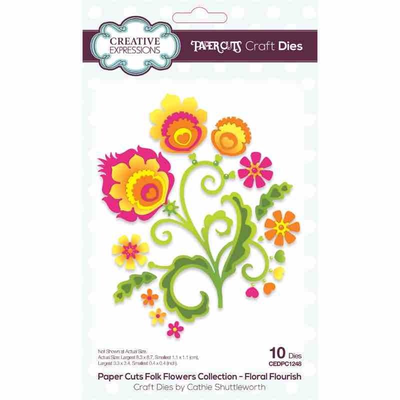 Creative Expressions Paper Cuts Floral Flourish Craft Die CEDPC1248