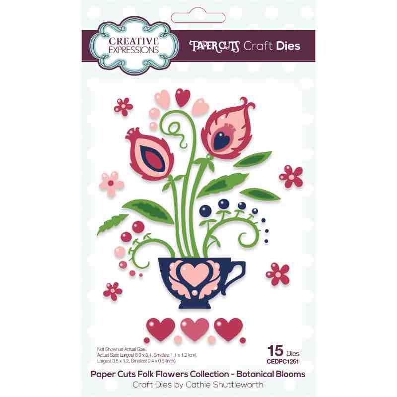 Creative Expressions Paper Cuts Botanical Blooms Craft Die CEDPC1251