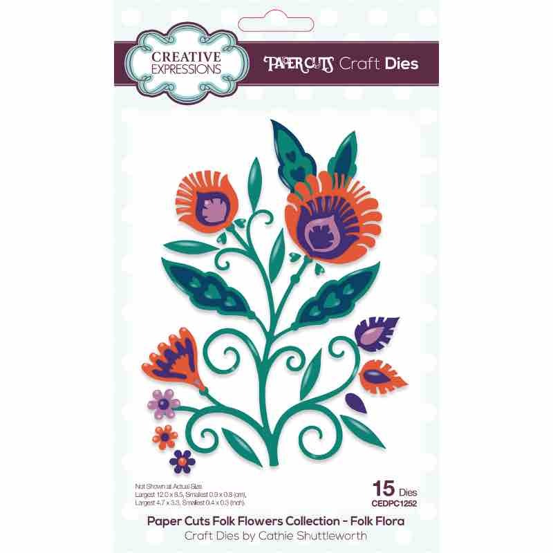 Creative Expressions Paper Cuts Folk Flora Craft Die CEDPC1252