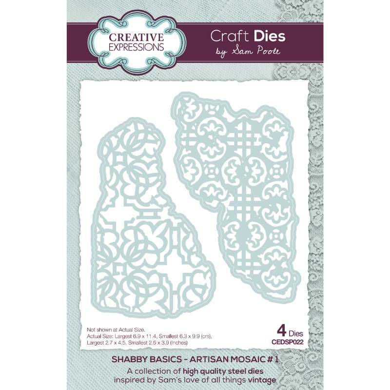 Creative Expressions Shabby Basics Artisan Mosaic #1 Craft Die - CEDSP022