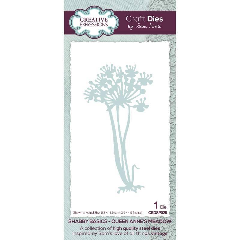 Creative Expressions Shabby Basics Queen Anne’s Meadow Craft Die - CEDSP025