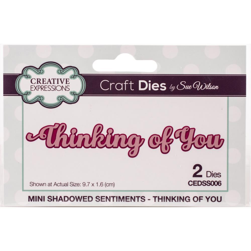 Sue Wilson Dies Mini Shadow Sentiment Thinking Of You CEDSS006