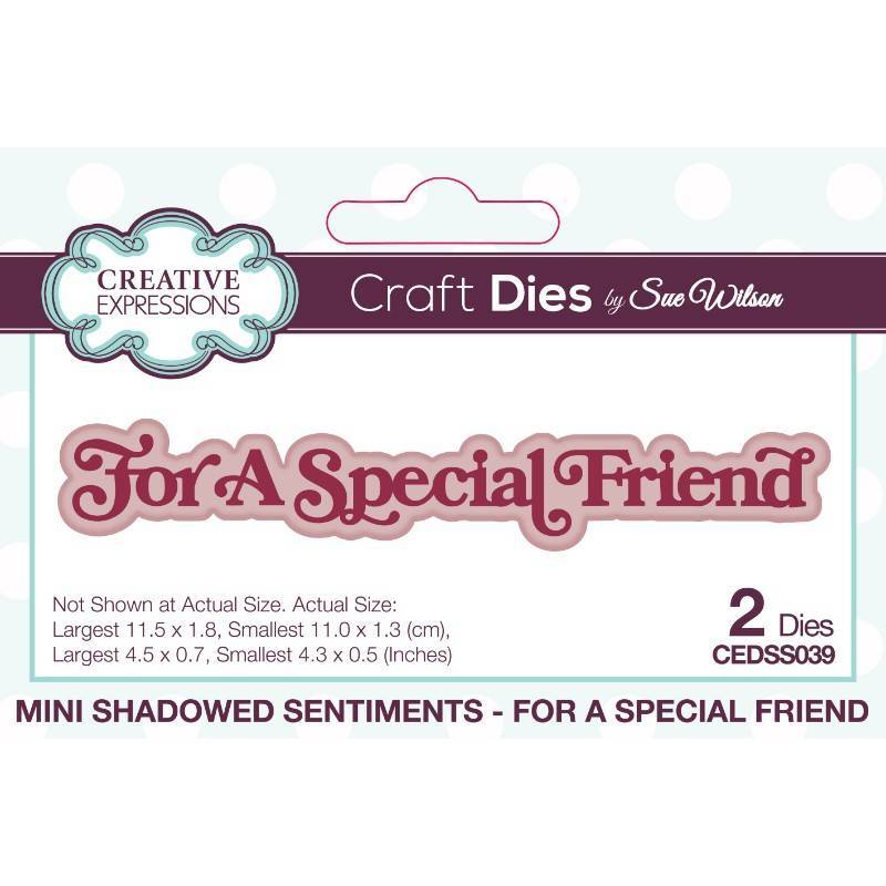 Sue Wilson Mini Shadowed Sentiments For A Special Friend - CEDSS039
