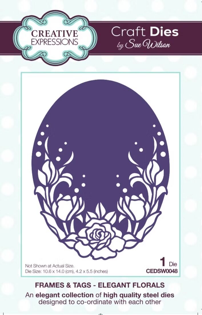 Elegant Florals Craft Die By Sue Wilson