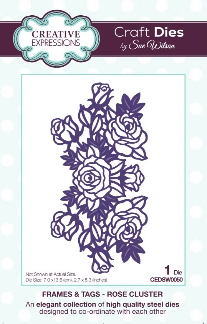 Rose Cluster Craft Die By Sue Wilson