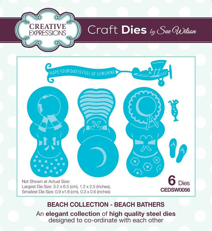 Beach Bathers Craft Dies By Sue Wilson