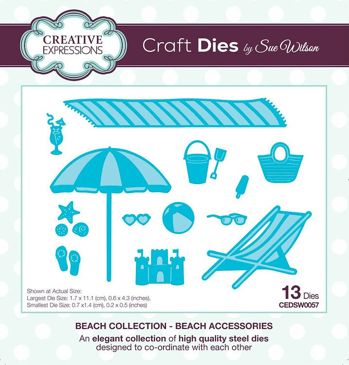 Beach Accessories Craft Dies By Sue Wilson