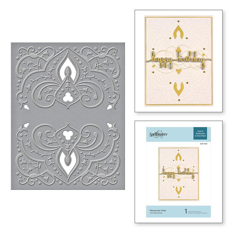 Spellbinders Cut And Emboss Folders Moroccan View CEF-016