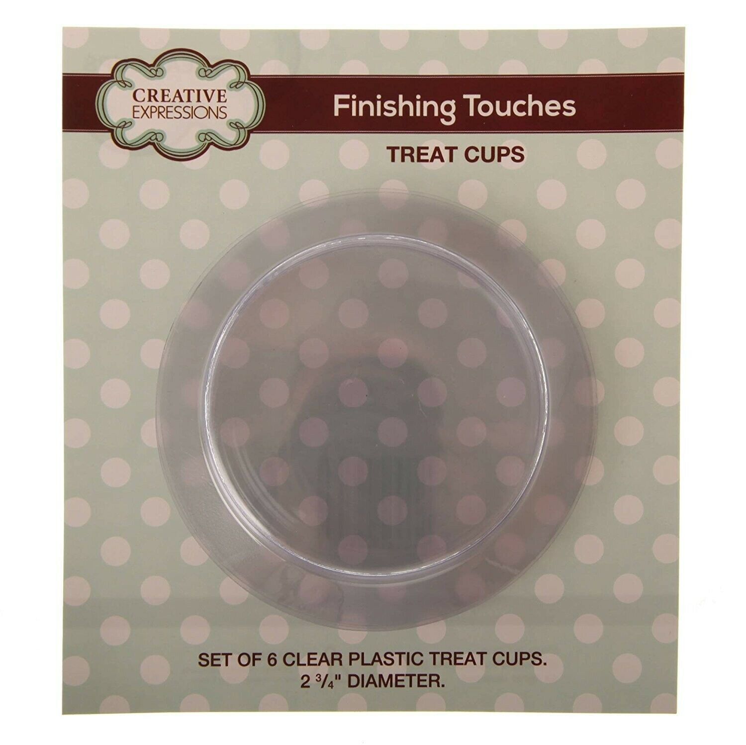 Sue Wilson Creative Expressions Pack of 6 Treat Cups 