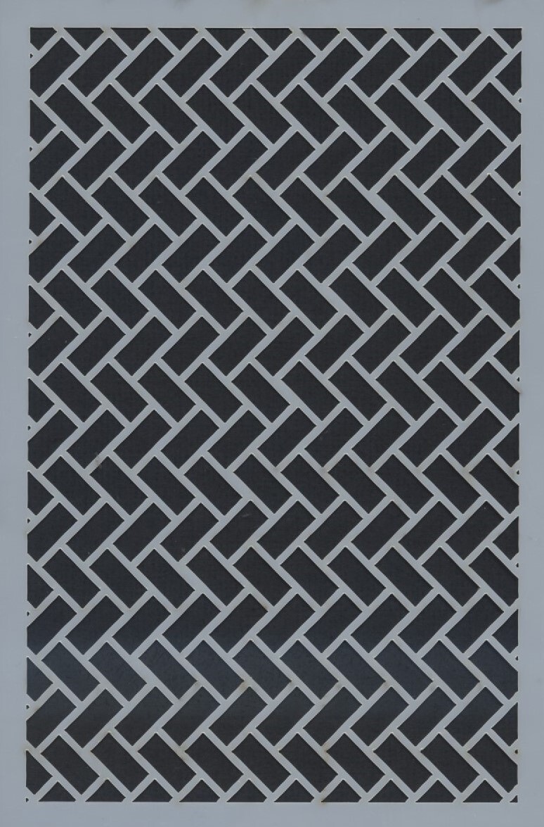 Craft Gecko 4x6 Stencil Herringbone