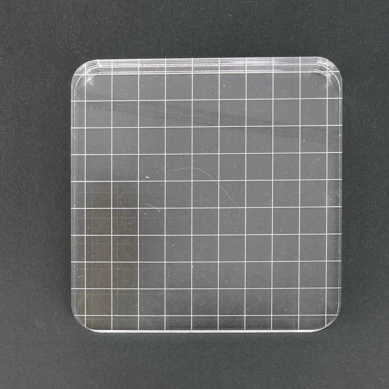 Acrylic Block 10.2cm x 10.2cm (4x4 in) Stamp Block with Grid