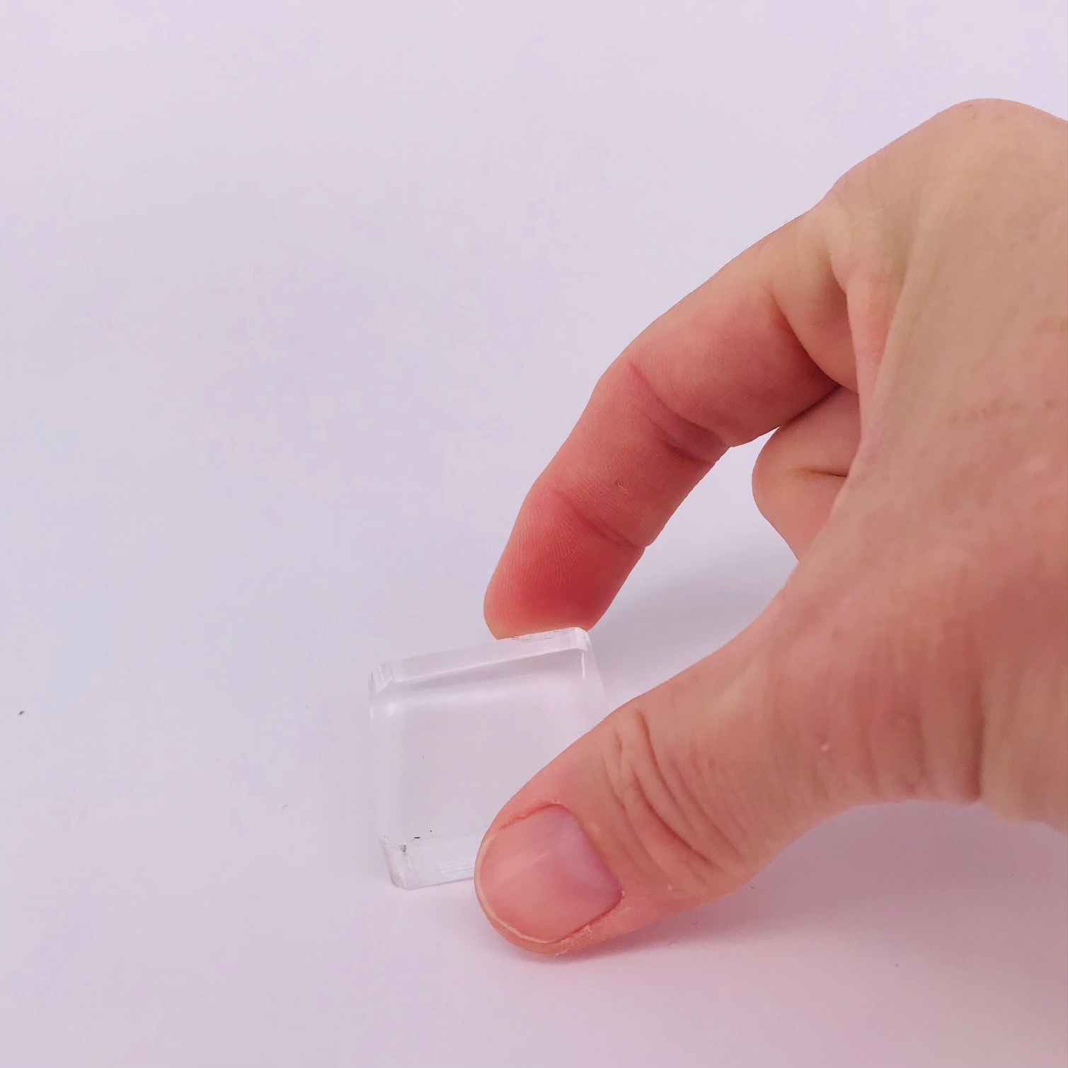 Acrylic Block 3cm x 3cm Stamp Block
