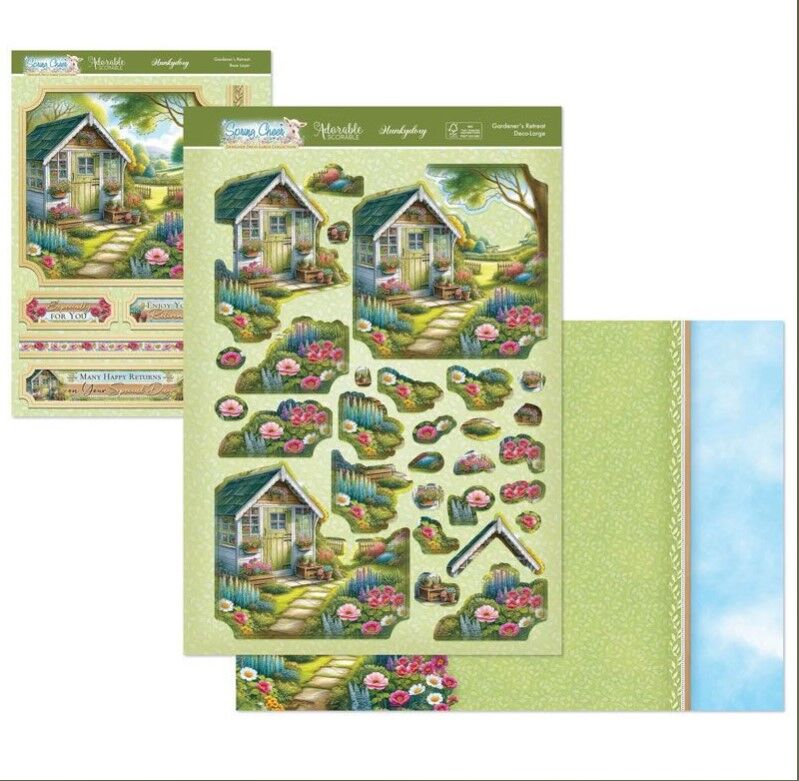 Hunkydory Crafts Spring Cheer Deco-Large Set - Gardener's Retreat