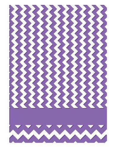 Couture Creations Embossing Folder 5x7 Harmony Collection Chevron 