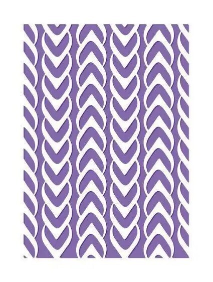 Couture Creations Embossing Folder 5x7 Harmony Collection Weaved 