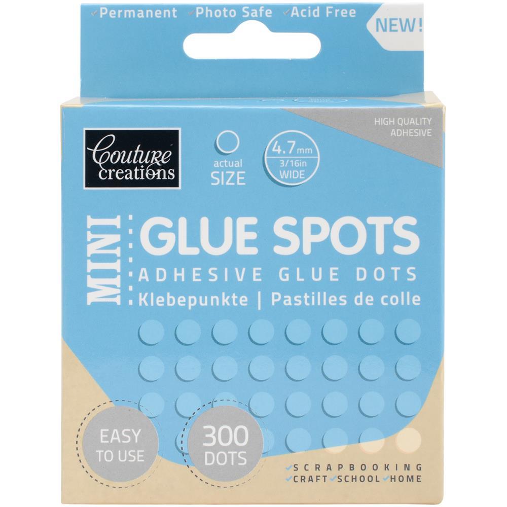 Couture Creations Mini Glue Spots 4.7mm Diameter 300/Pkg