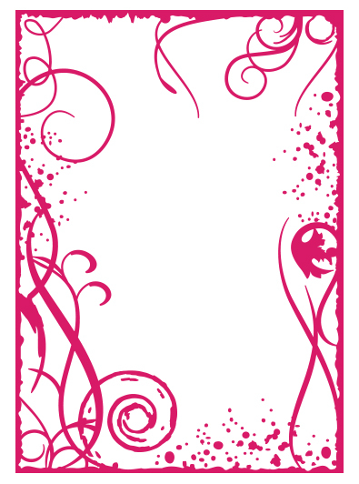 Couture Creations Embossing Folder  5x7 Grunge Frame