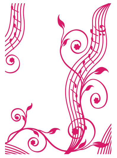 Couture Creations Embossing Folder A2 Musical Flourish