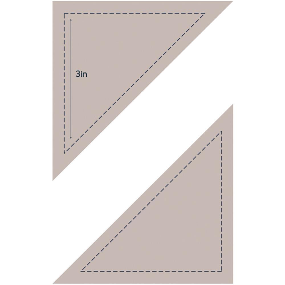 Couture Creations Quilt Essentials Die Half Square Triangle 3 Inches
