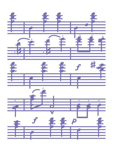 Couture Creations A2 Embossing Folder Music Of The Heart 