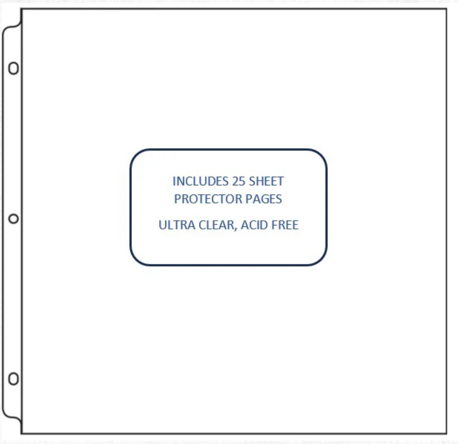 12x12 Album Refill Sleeves 25/Pkg