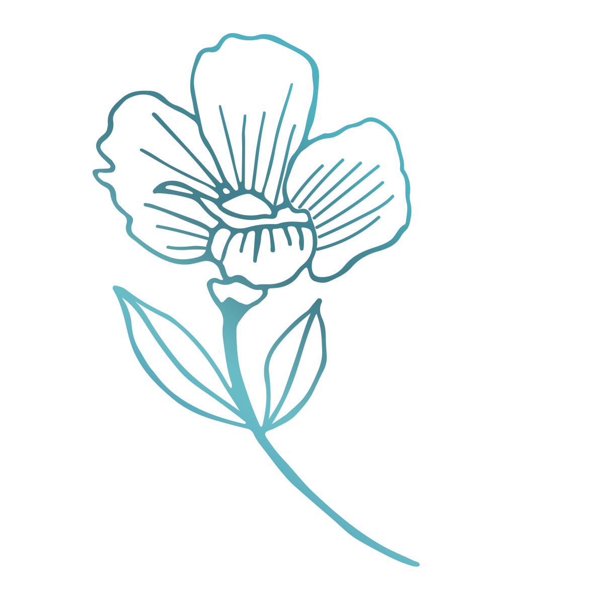 Le Petit Jardin Hotfoil Stamp Primrose Flower