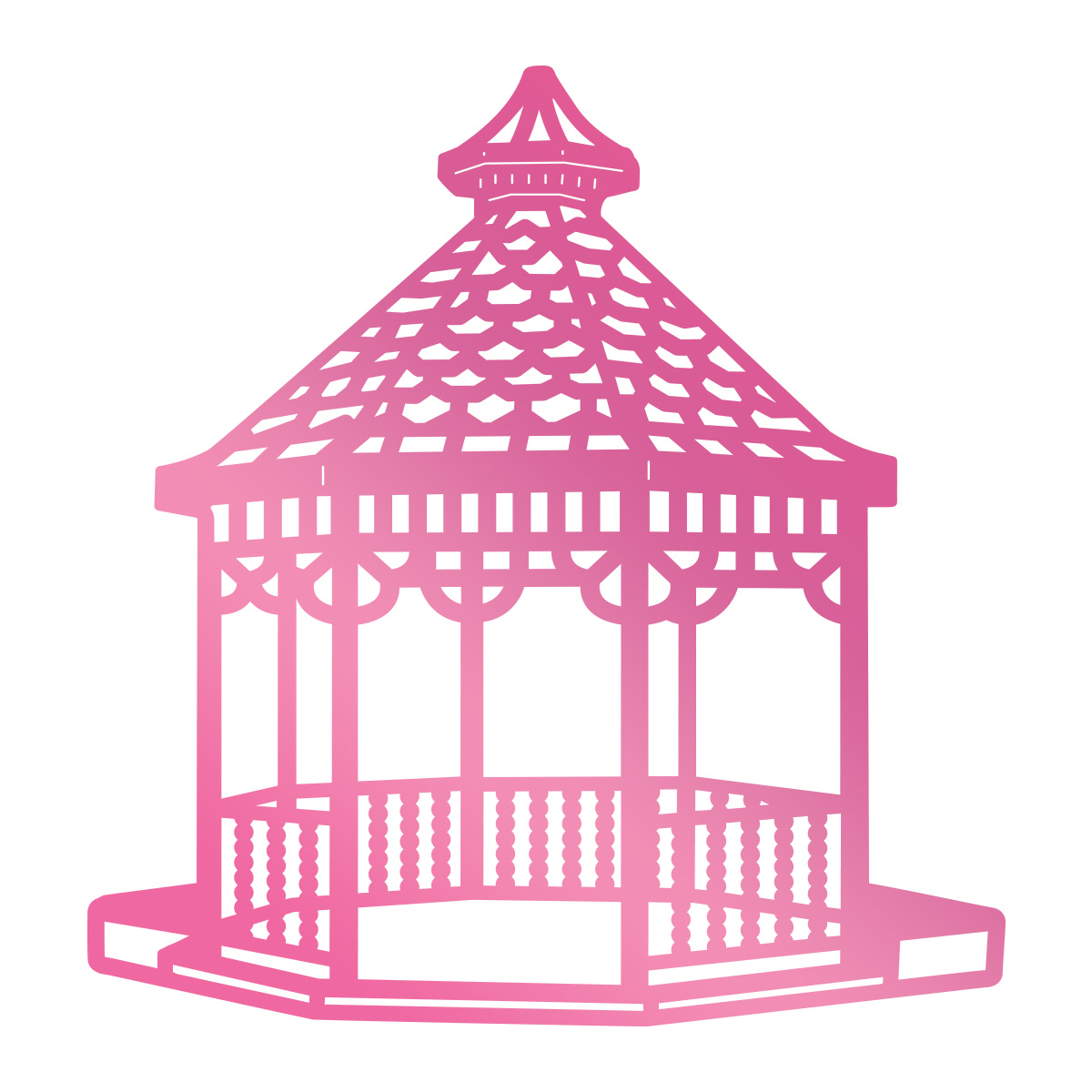 Couture Creations Hotfoil Stamp C'est La Vie Gazebo