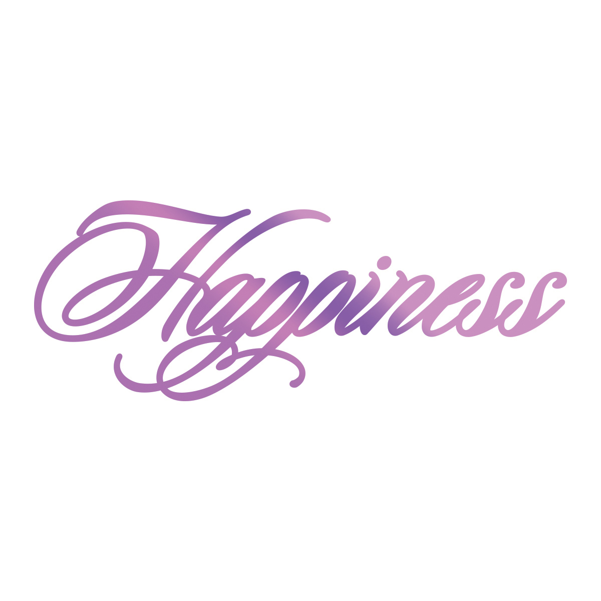 Couture Creations Hotfoil Stamp  Sentiment Happiness