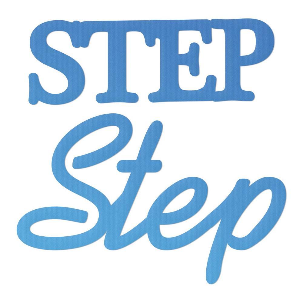 Couture Creations Mini Die Release 1 Step Sentiment 2pc