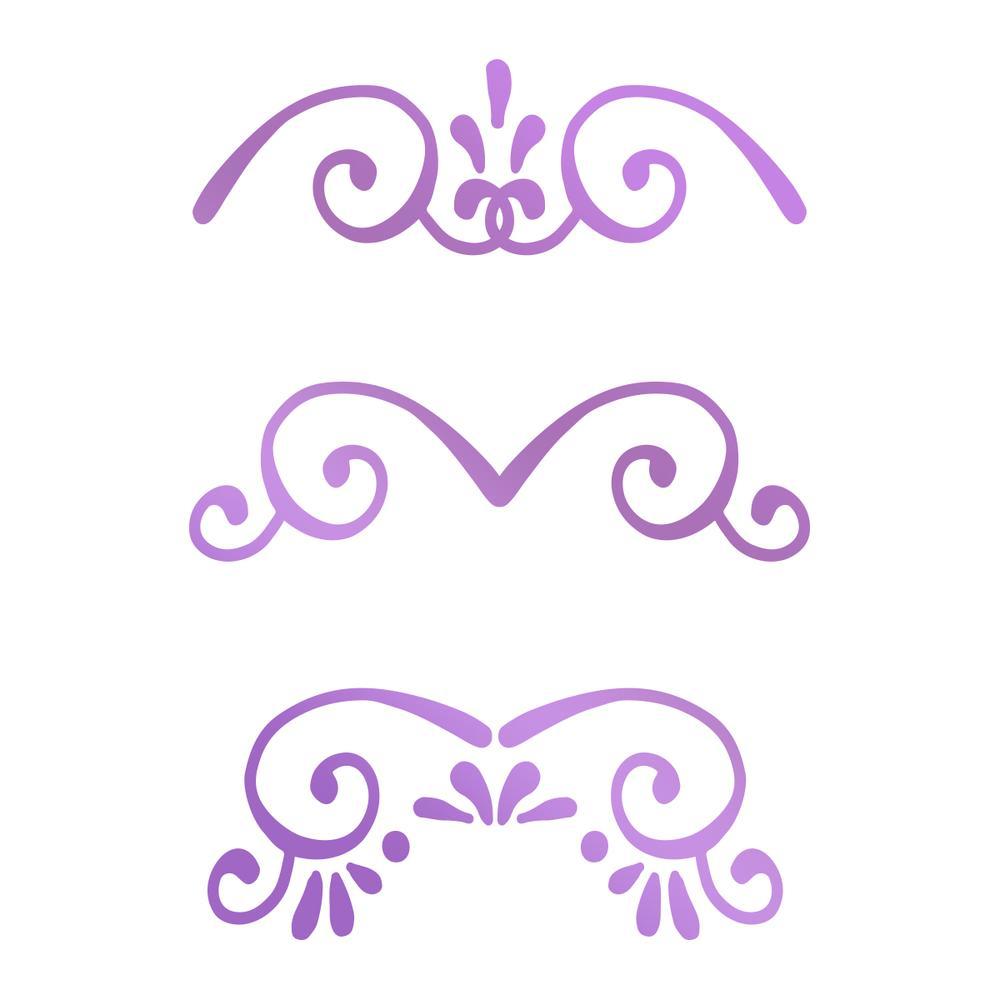 Couture Creations Hotfoil Stamp Butterfly Gardens Borders