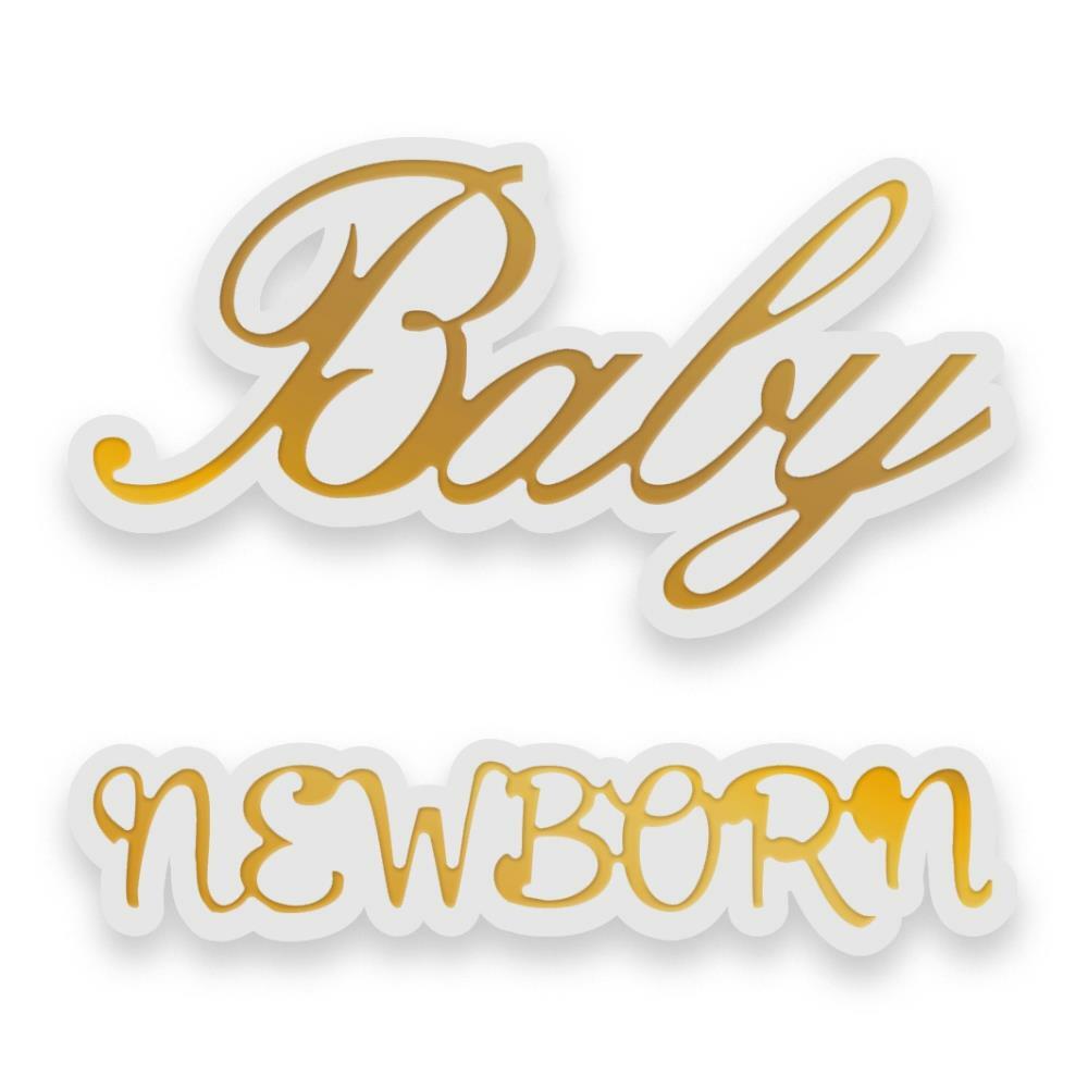 Cut and Foil Die Hotfoil Stamp Dazzlia Newborn