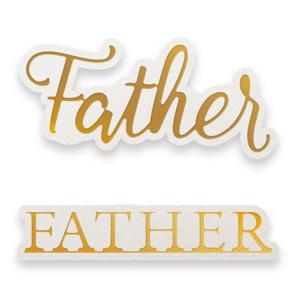 Cut and Foil Die Hotfoil Stamp Dazzlia Father