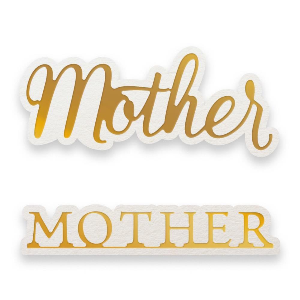 Cut and Foil Die Hotfoil Stamp Dazzlia Mother