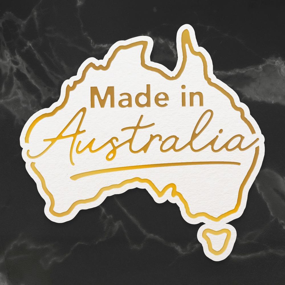 Cut and Foil Die Hotfoil Stamp Sunburnt Country Made In Australia