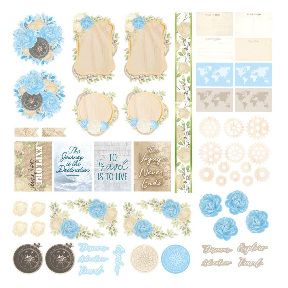 Couture Creations Ephemera Pack 59pc New Adventures