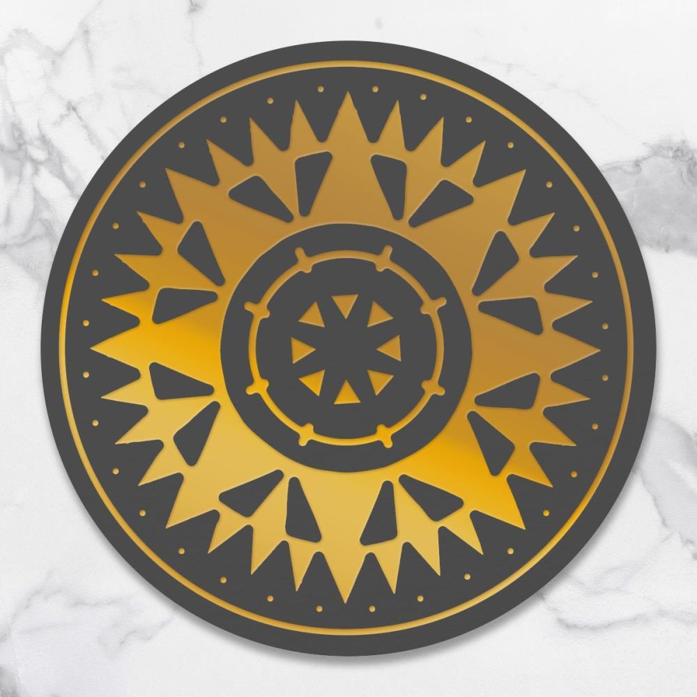 Couture Creations  New Adventures Cut Foil Die Compass Face
