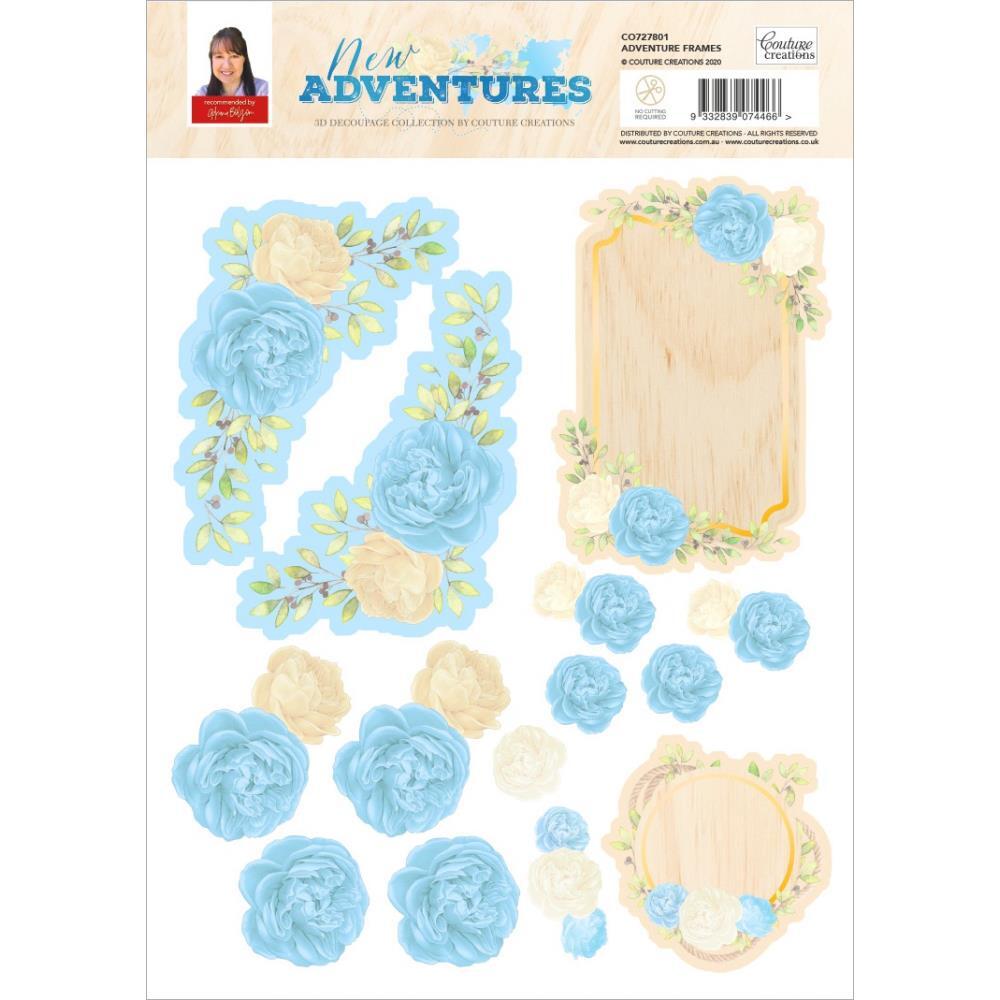 Couture Creations 3D Decoupage A4 Sheet Adventure Frames