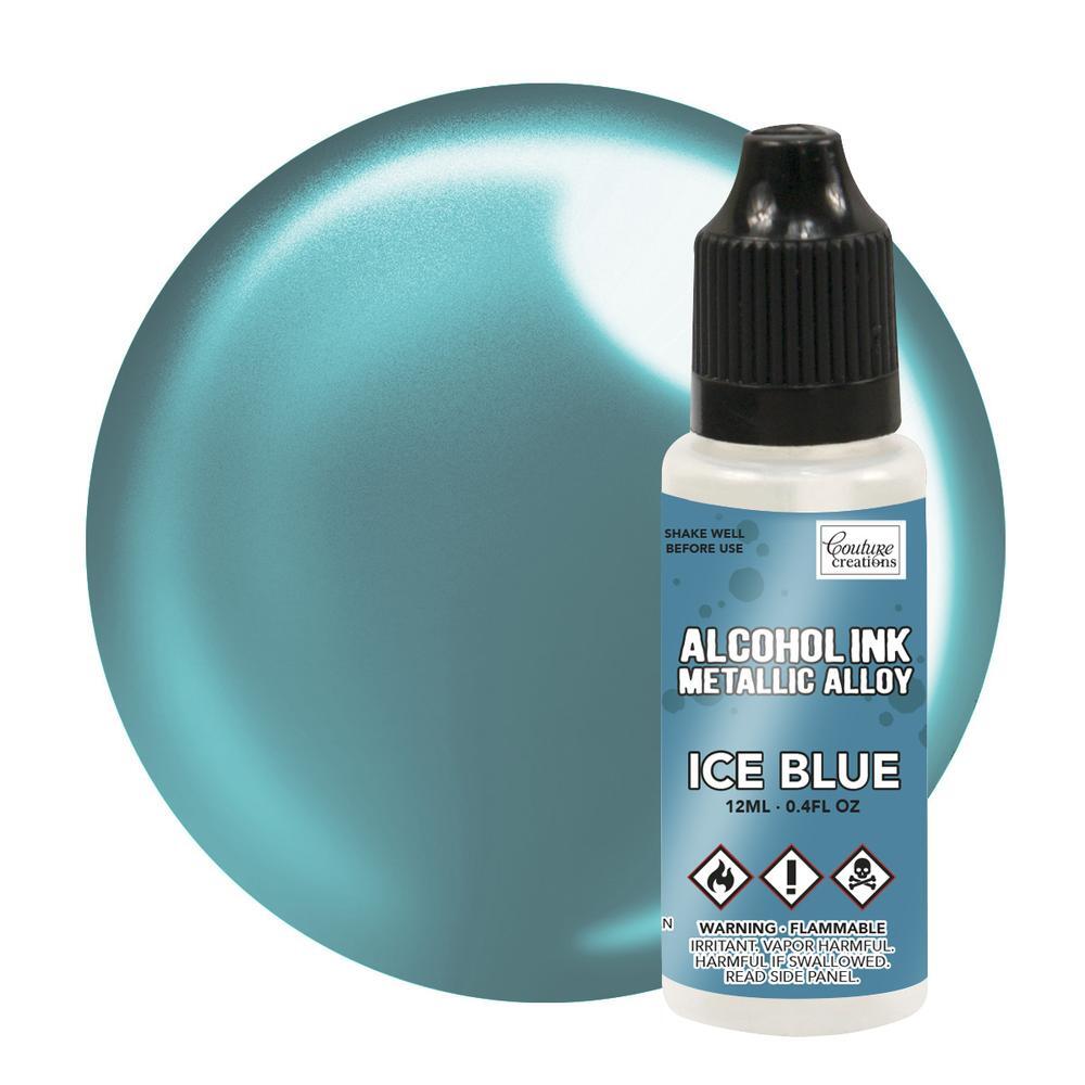 Couture Creations Alcohol Ink Metallic 12ml Ice Blue