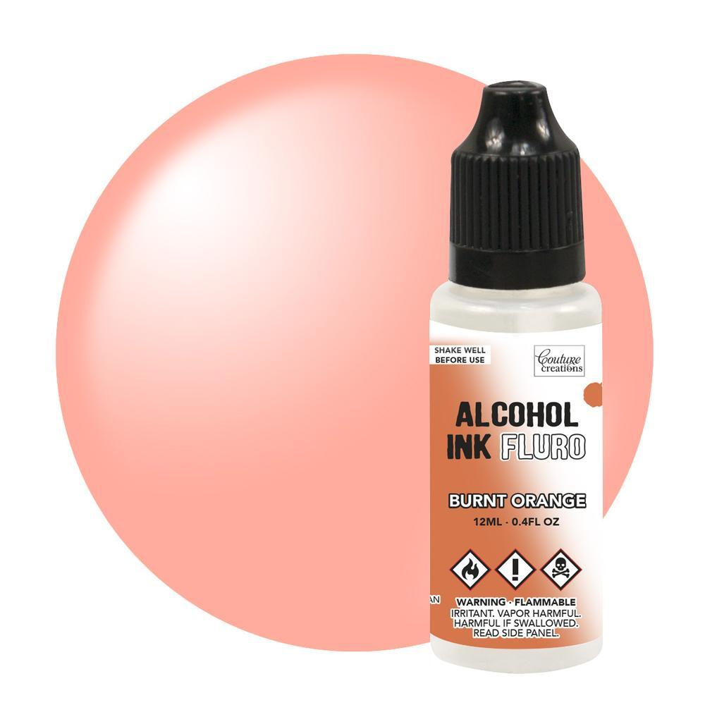 Couture Creations Alcohol Ink Fluro Burnt Orange12ml