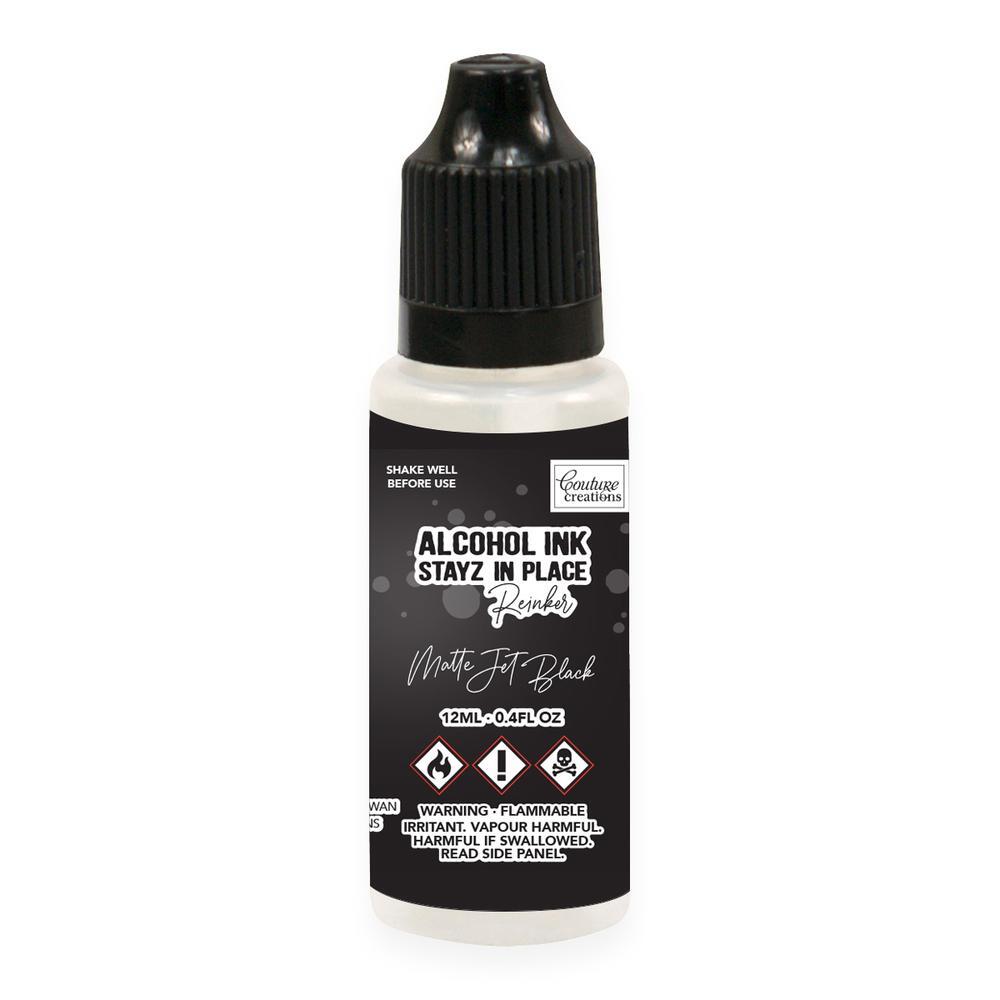 Couture Creations Stayz in Place 12ml Reinker Matte Jet Black