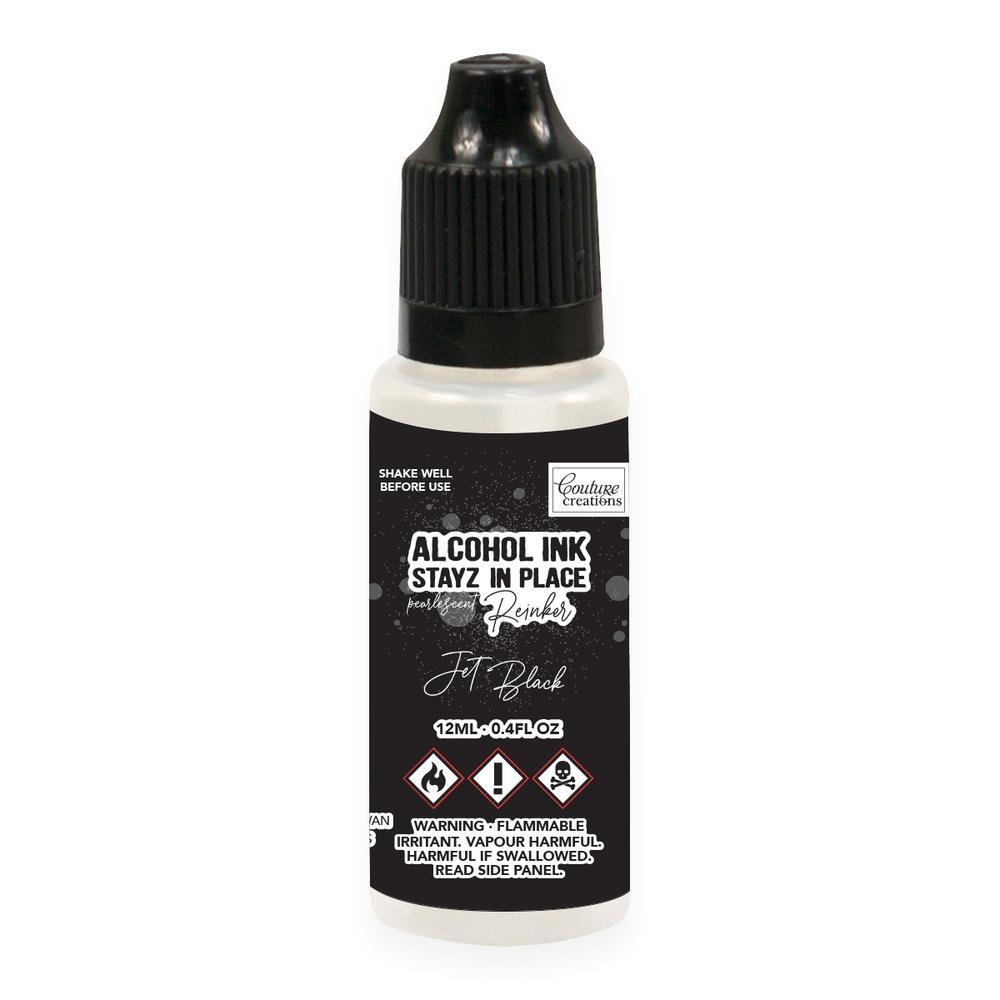 Couture Creations Stayz in Place 12ml Reinker Jet Black