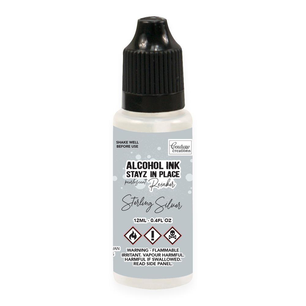 Couture Creations Stayz in Place 12ml Reinker Sterling Silver