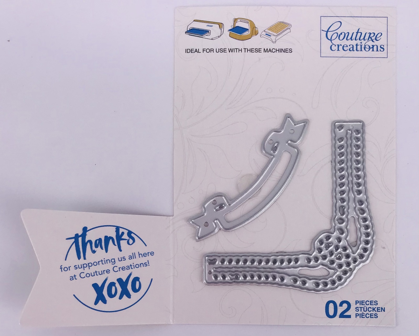 Couture Creations Seaside Girl Rope & Banner Mini Die Set (2pc)