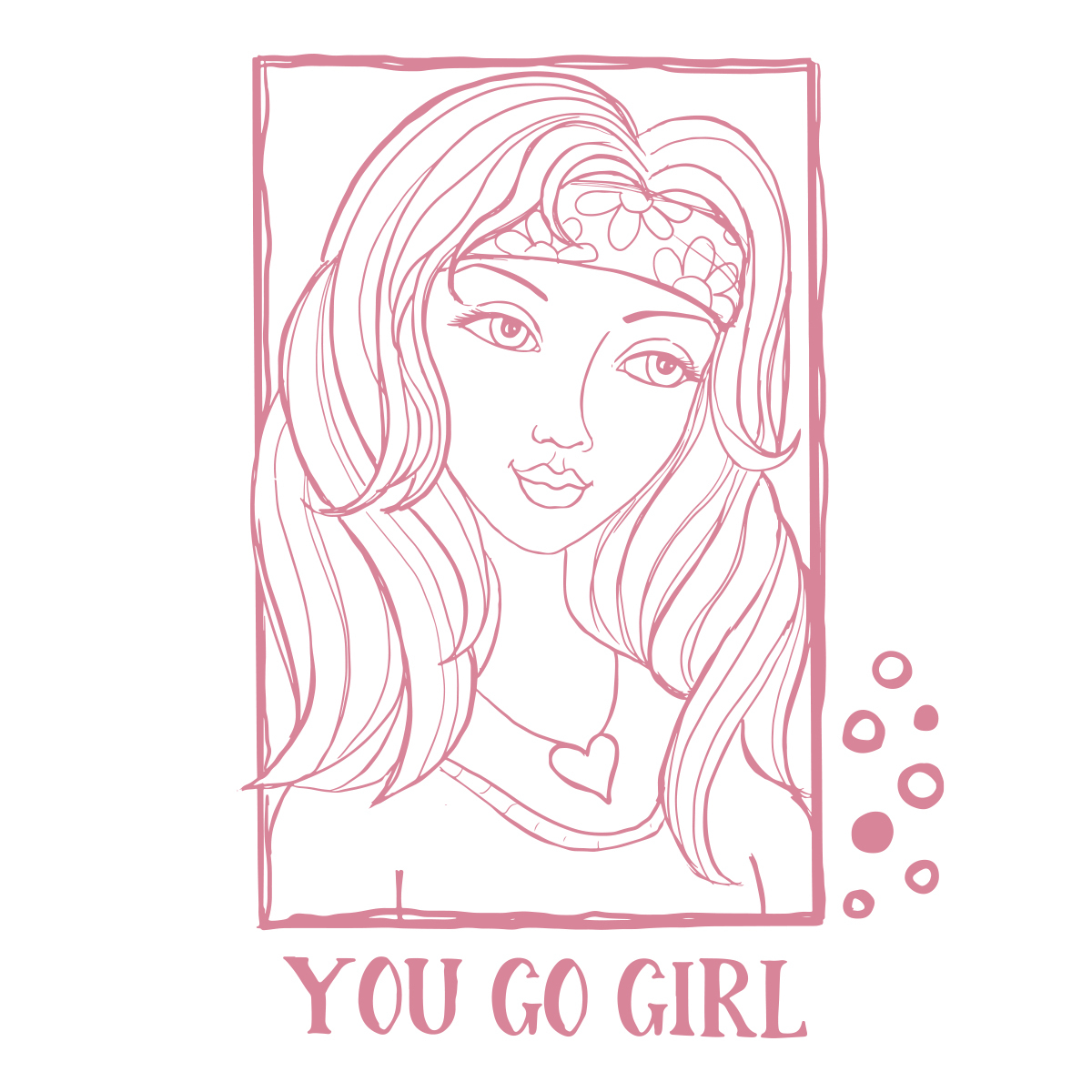 Couture Creations Stamp You Go Girl Portrait 3pc