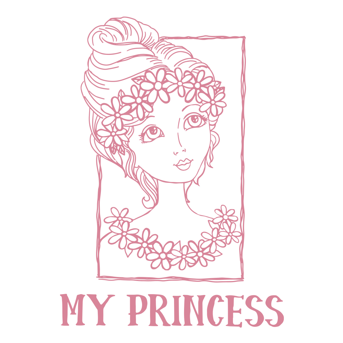 Couture Creations Stamp You Go Girl My Princess Portrait 2pc
