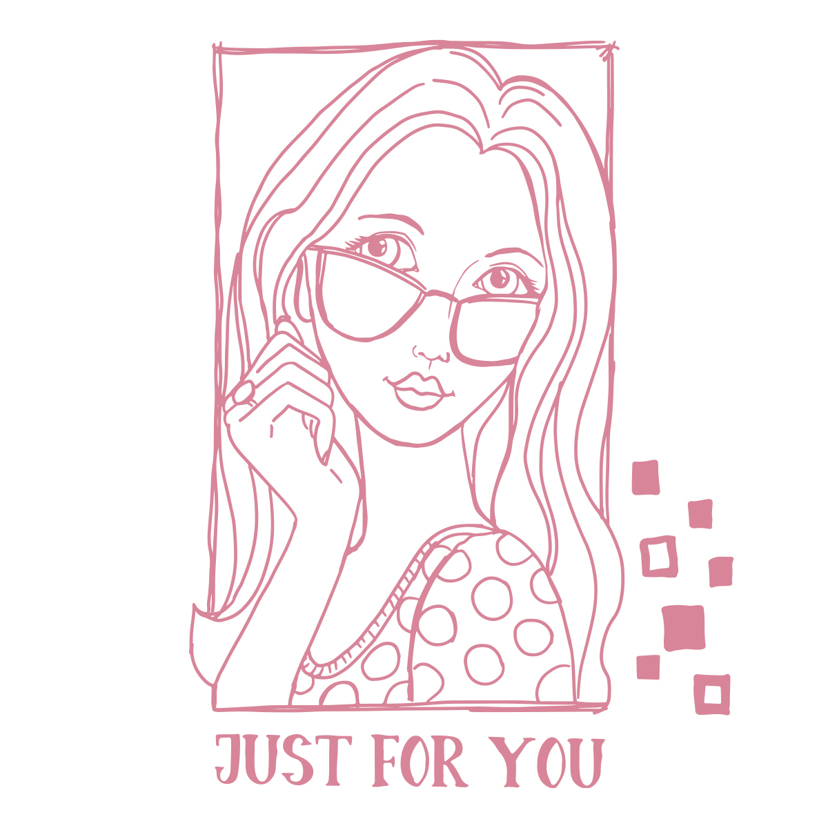 Couture Creations Stamp You Go Girl Just for You Portrait 3pc